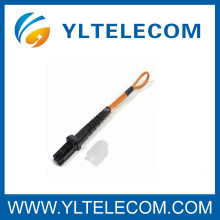 Boucle optique de pullover de fibre de MTRJ, câble adapté aux besoins du client de corde de correction de MTRJ pour la mise en réseau